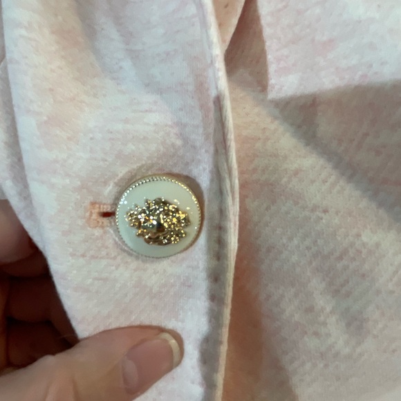 TALBOTS heathered pink cotton-blend blazer with beautiful buttons - 16 - Picture 4 of 6